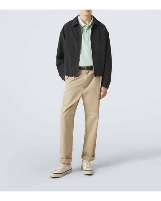 Visvim Blue Mondo Weller Cotton Pique Polo Shirt for men