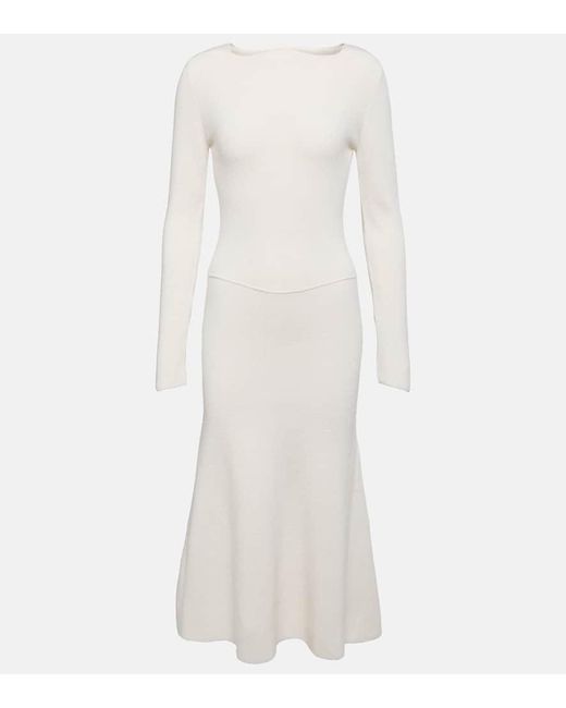 Victoria Beckham White Maxi Dress