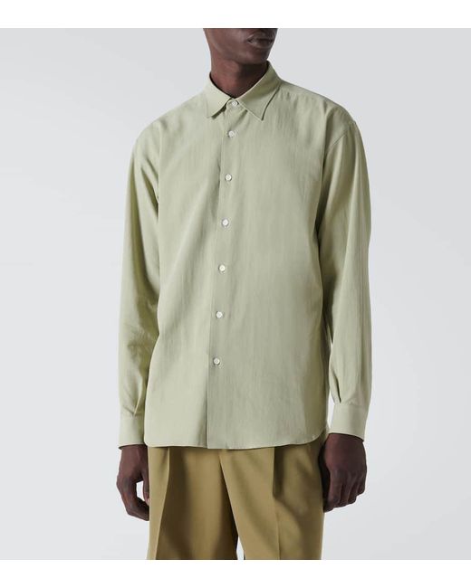 Auralee Hemd aus Baumwolle und Seide in Green für Herren