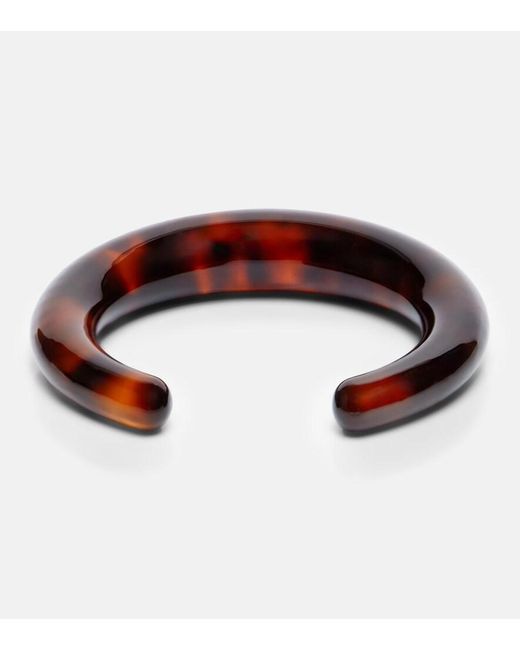 Totême  Brown Resin Cuff Bracelet