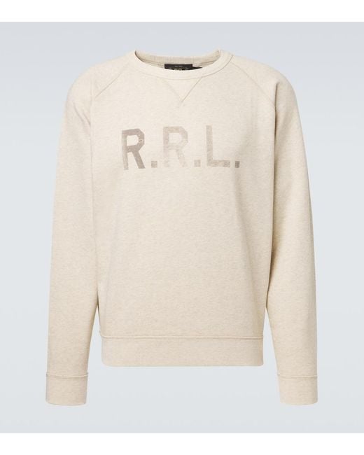 RRL Natural Logo Cotton-Blend Sweatshirt for men