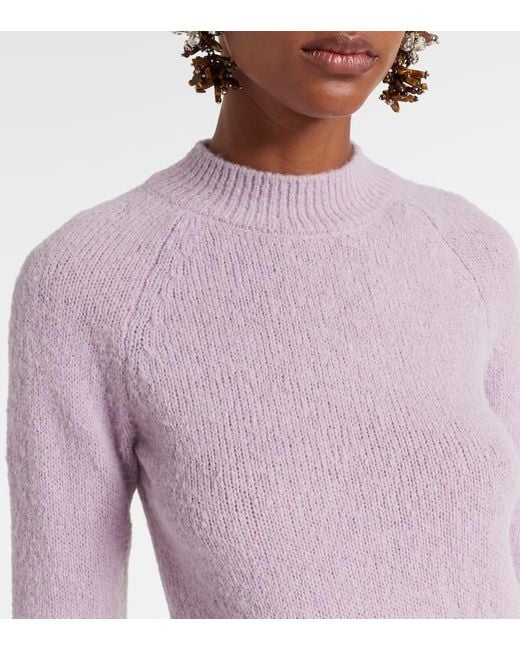 Dries Van Noten Pink Wool-Blend Sweater