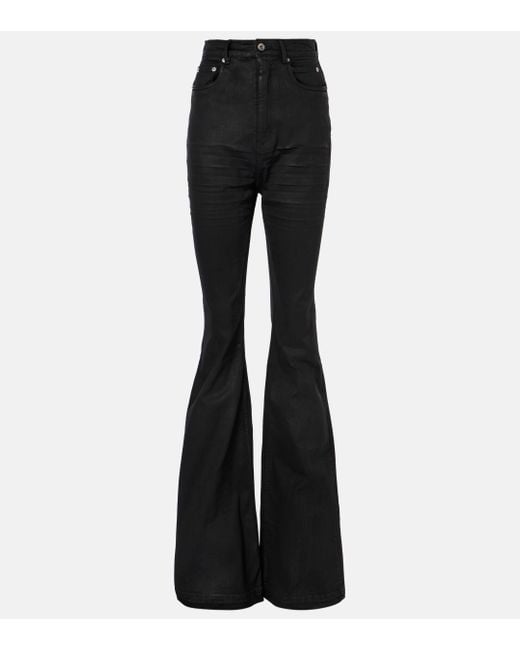 Rick Owens Black Drkshdw Bolan Bootcut Jeans