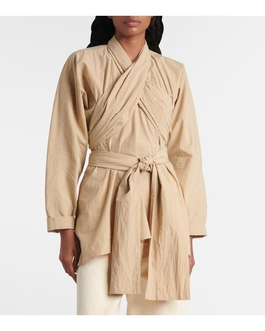 Lemaire Natural Belted Cotton Top