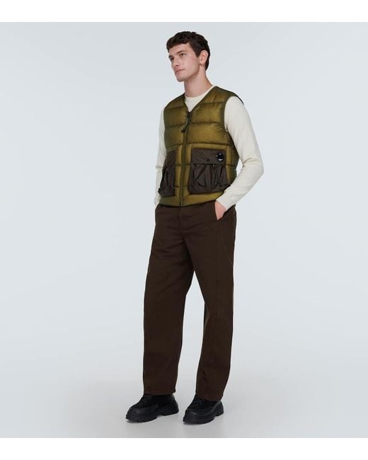 C P Company Green Down Vest for men