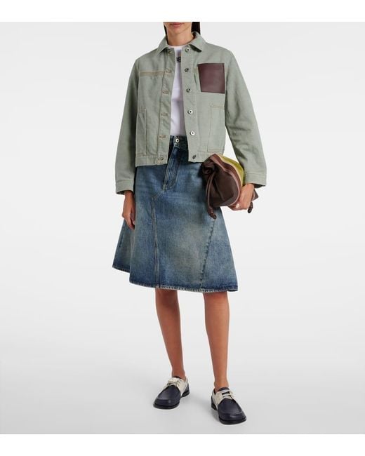 Loewe Green Denim Jacket