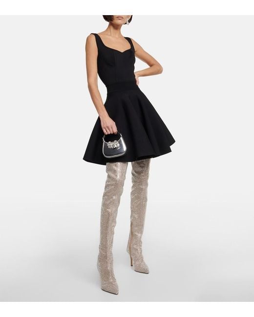 Paris Texas Brown Embellished Over-The-Knee Boots