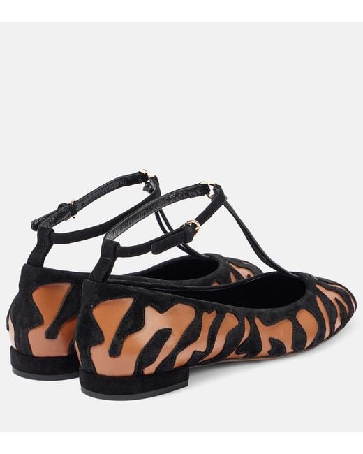 Ulla Johnson Multicolor Polline Animal Print Leather Ballet Flats