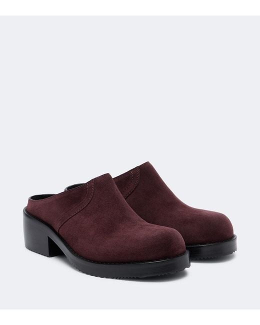 Dries Van Noten Brown Suede Mules