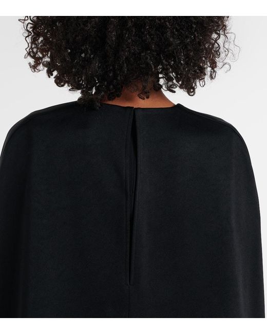 Roland Mouret Black Robe Aus Crepe Mit Kristallen