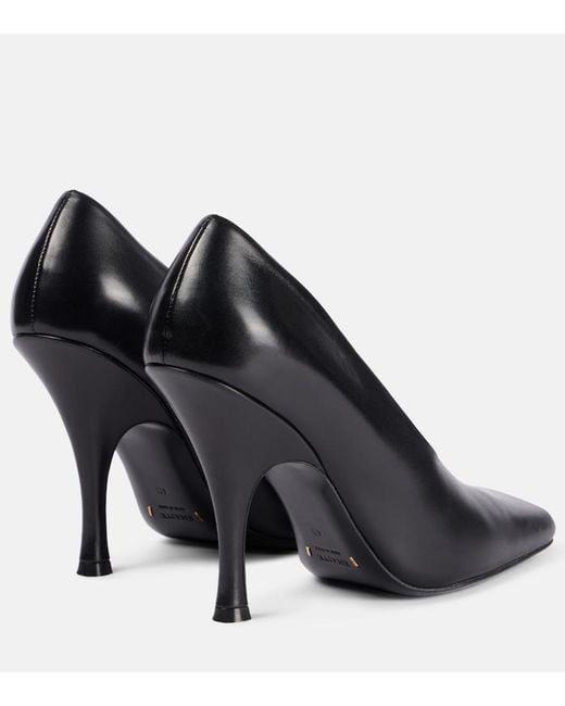 Khaite Black Eva Leather Pumps