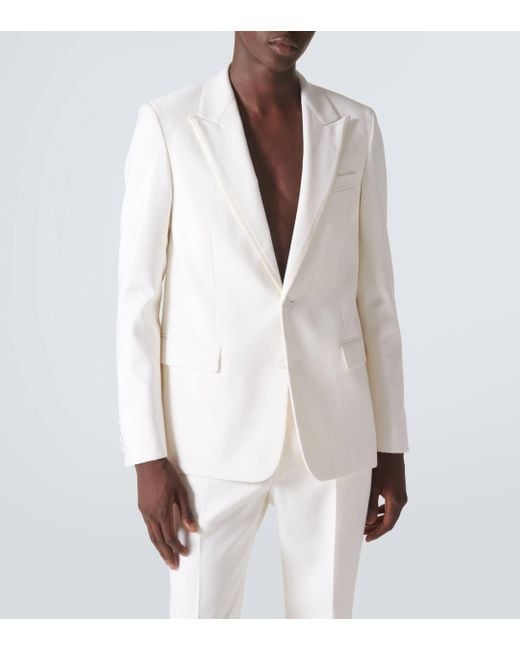 Gucci White Wool Suit for men