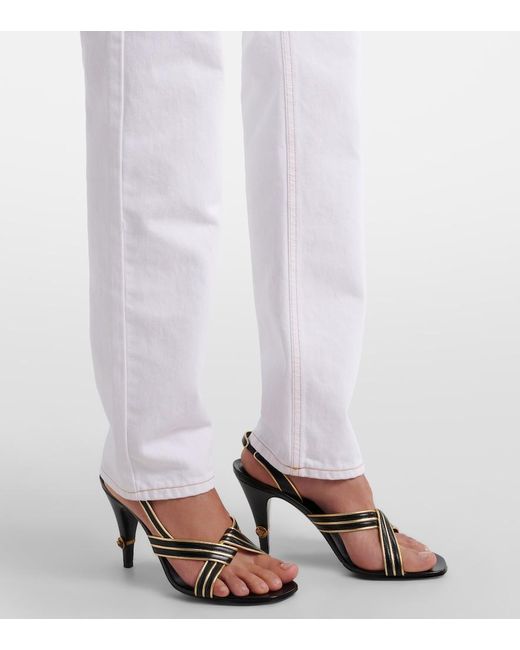 Versace White Straight Jeans