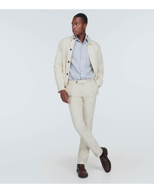 Thom Sweeney Natural Cotton Chinos for men