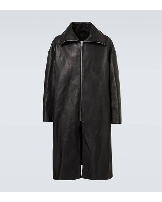Rick Owens Mantel Aus Leder in Black für Herren
