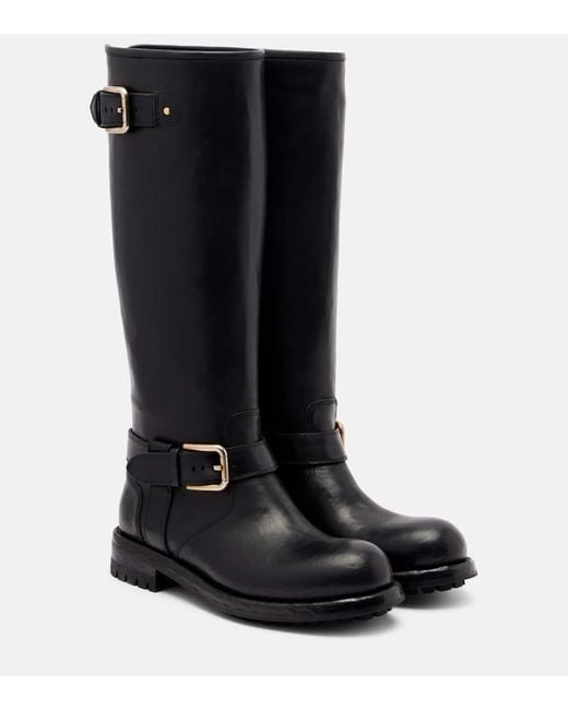 Stivali Biker di Dolce & Gabbana in Black