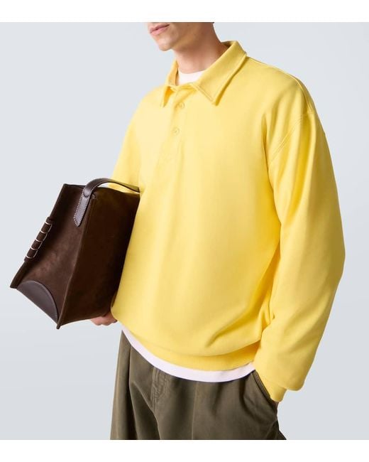 J.W. Anderson Polohemd Aus Baumwoll-Jersey in Yellow für Herren