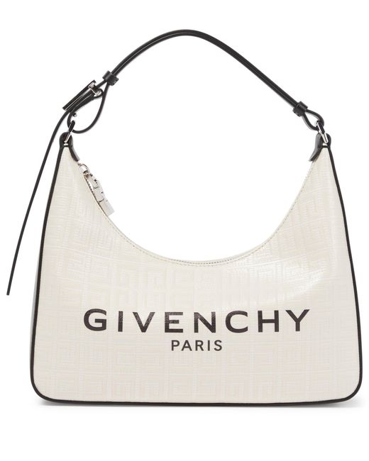 Givenchy Canvas Moon Cut Out Small Shoulder Bag in Ivory (White) | Lyst