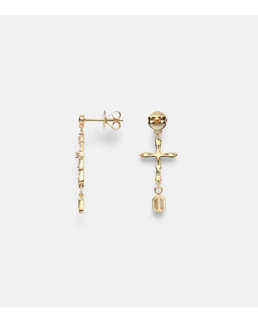 SHAY White 18Kt Drop Earrings With Diamonds