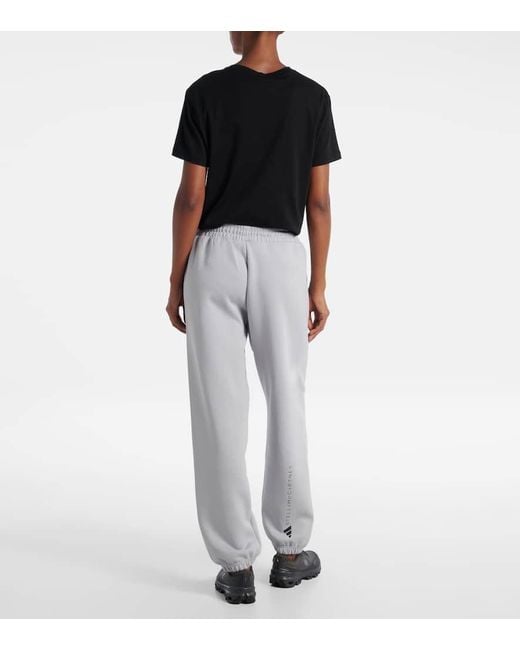 Adidas By Stella McCartney Gray Cotton-Blend Fleece Sweatpants