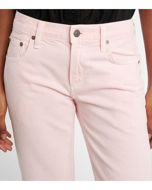 Citizens of Humanity Pink Faye Vintage Straight Jeans