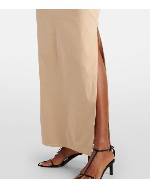 Sir Natural Dahlia Off-Shoulder Cotton-Blend Gown