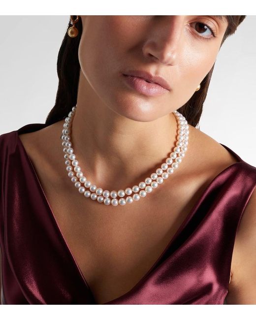 Mikimoto White 18Kt Necklace With Pearls