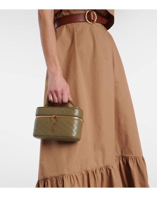 Saint Laurent Brown Schultertasche Gaby Cassandre Aus Leder