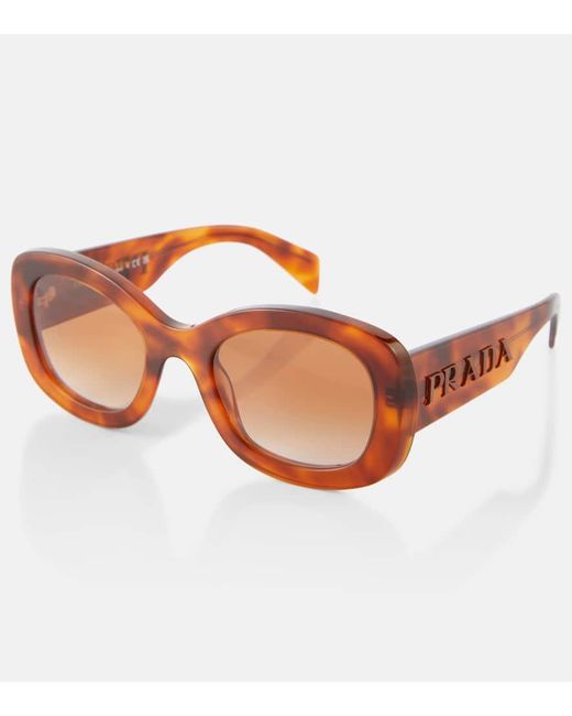 Prada Brown Oversize-Sonnenbrille