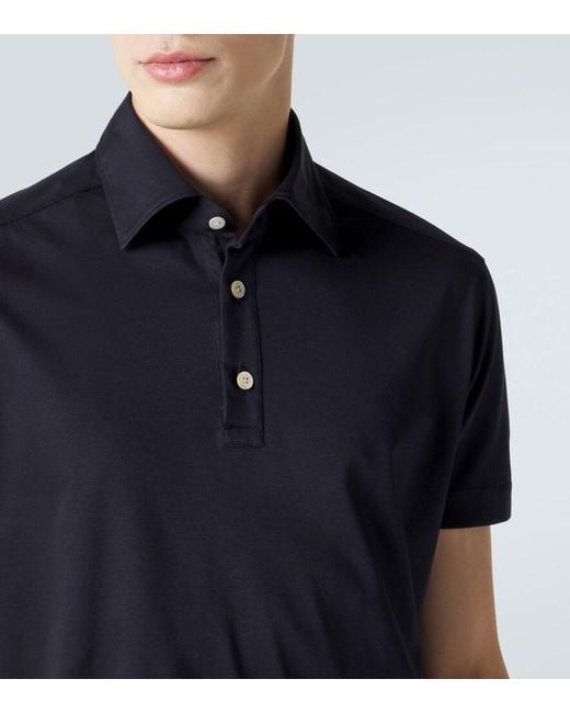 Polo De Algodon Kiton de hombre de color Blue