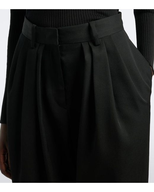 Isabel Marant Black Janice Pleated Wool Pants