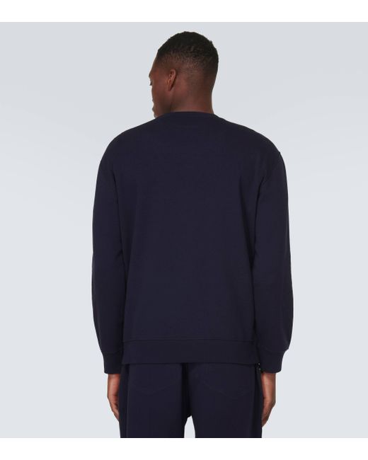 Brunello Cucinelli Blue Cotton-blend Sweatshirt for men