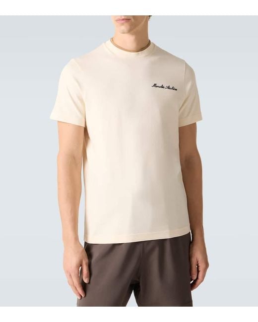 Moncler Natural Archivio Cotton Jersey T-Shirt for men