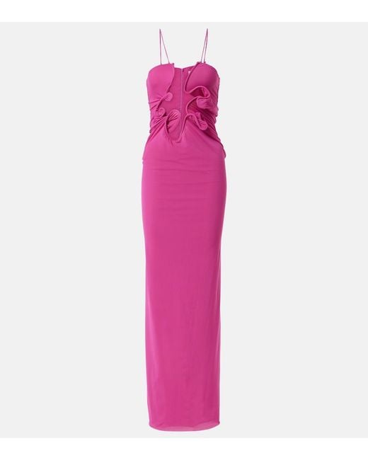 Christopher Esber Pink Moulded Venus Maxi Dress