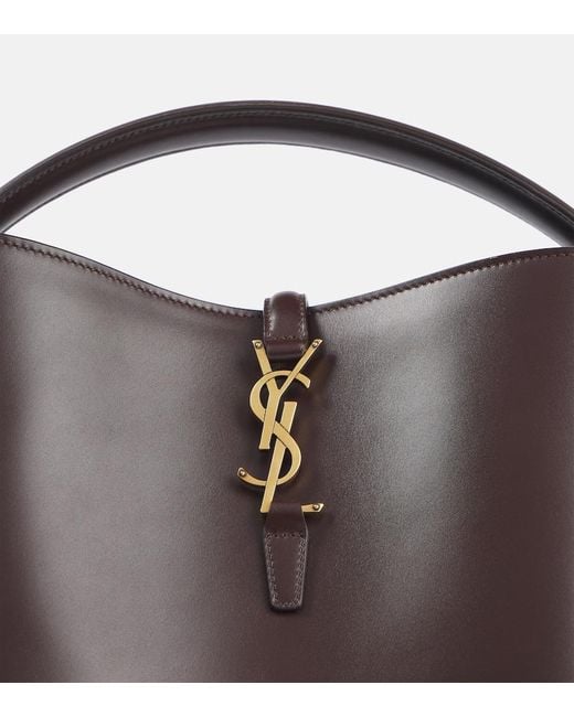 Sac Seau Le 37 En Cuir Saint Laurent en coloris Brown