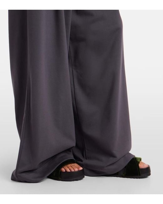 Dries Van Noten Blue Cotton Jersey Sweatpants