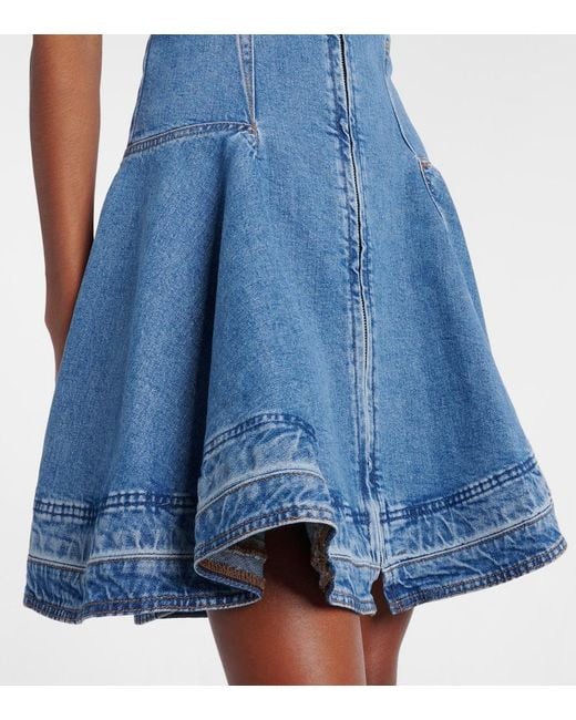 Jonathan Simkhai Blue Eleodra Denim Minidress