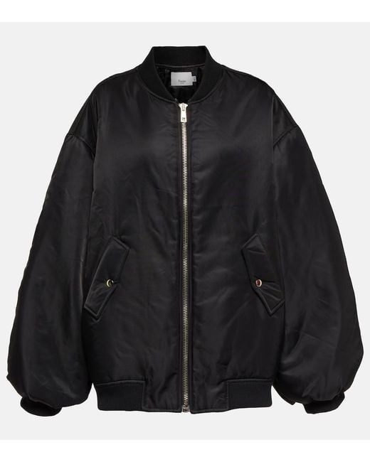 Frankie Shop Black Astra Technical Bomber Jacket