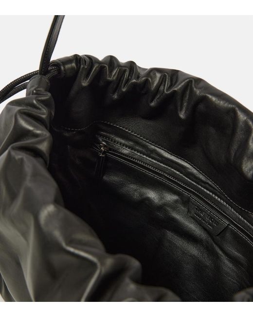 The Row Black Schultertasche Angy Aus Leder