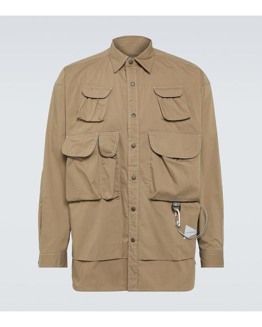 And Wander Natural Cotton-Blend Field Jacket for men