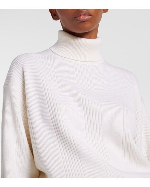 Chloé White Iconic Milk Wool-Blend Sweater