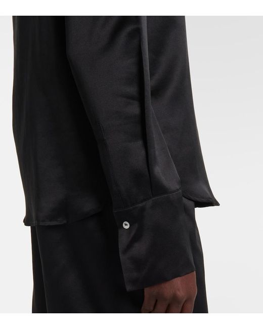Asceno Black Tulum Silk And Wool Shirt