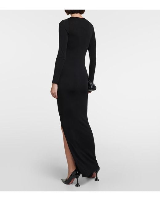 AYA MUSE Black Atalo Butterfly Cut-out Maxi Dress