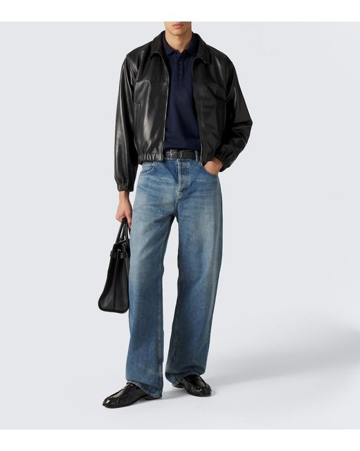 Polo Cassandre De Algodon Saint Laurent de hombre de color Blue