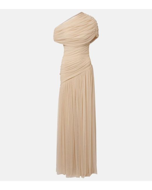 De La Vali Natural Bridal Himalia Gathered Tulle Gown