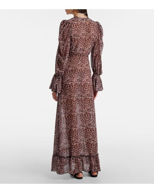 Bananhot Brown Berta Leopard-Print Beach Cover-Up
