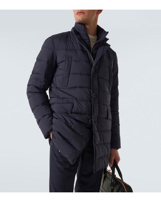 Herno Blue Convertible Down Coat for men