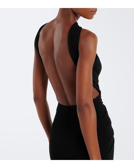 Elie Saab Black Draped Gown