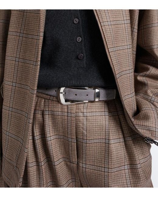 DEHANCHE Metallic Colette Suede Belt