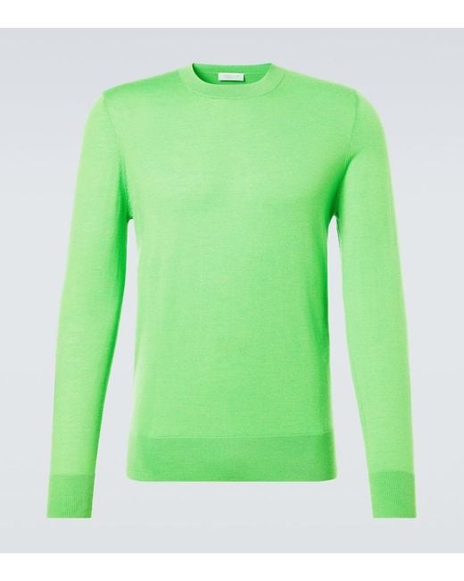 Gabriela Hearst Green Palco Wool Sweater for men